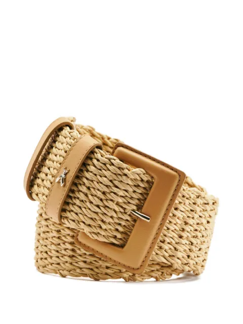 Patrizia Pepe woven high-waist belt Neutrals 2W0031V054
