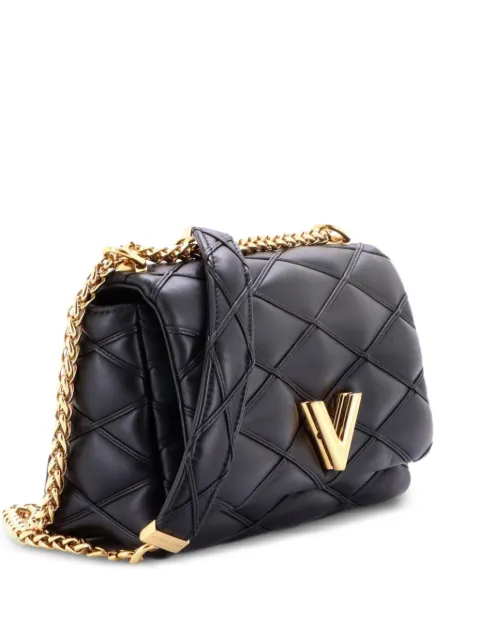 Louis Vuitton Pre-Owned Pico GO-14 Handbag Malletage Leather MM shoulder bag Black RX4GREOXAQQ1Z42W