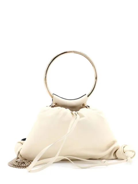 Chloé Pre-Owned Arlene Drawstring Bag Leather crossbody bag White MPL5DNH705L9UKZO