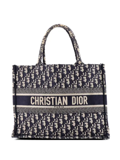Christian Dior Pre-Owned Book Oblique Canvas Medium tote bag Blue IN5HQ9KI0VGEICCS