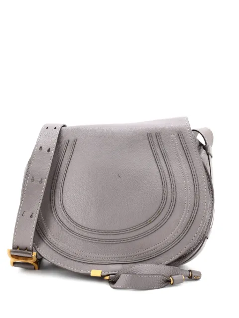 Chloé Pre-Owned Marcie Leather Medium crossbody bag Grey 9D05VO96Y9L9XTBQ