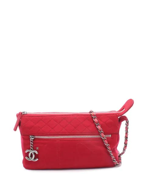 CHANEL Pre-Owned 2008-2009 Quilted Jersey Hawaii crossbody bag Red IMCH83PA772HUXT4
