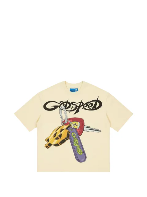 GODSPEED graphic-print T-shirt Neutrals GS291