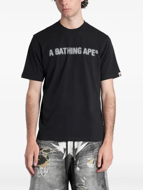 A BATHING APE® logo-print T-shirt Black 001CSM301317M