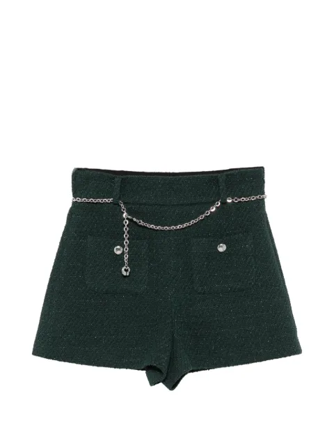 Maje chain-belt shorts Green MFPSH00814