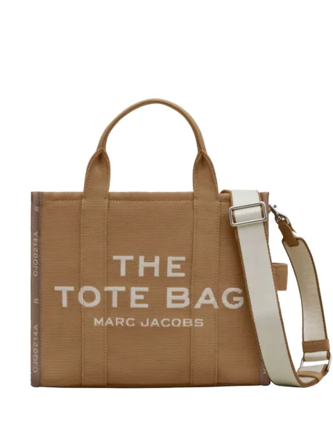 Marc Jacobs medium logo-print jacquard tote bag Brown M0017027230