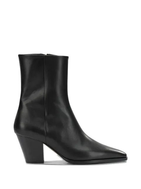 Aeyde Hedvig pointed-toe leather ankle boots Black HEDVIGCALFLEATHERBLACK
