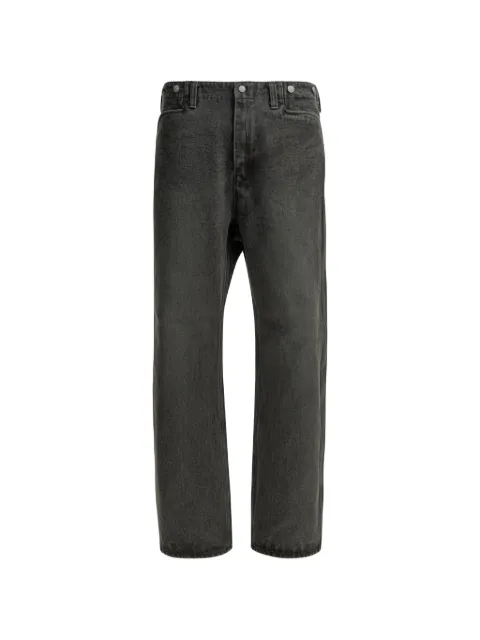 Needles logo-patch jeans Black SX179BBLACK