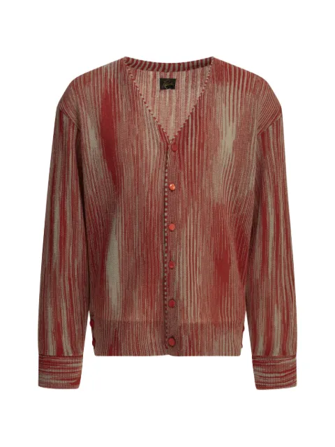 Needles ikat-pattern button-up cardigan Red SX455ARED