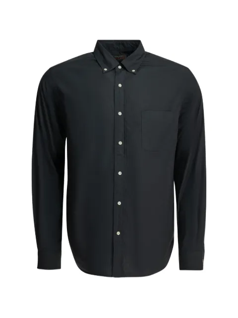 BEAMS PLUS button-down chest-pocket shirt Blue 3811193256379