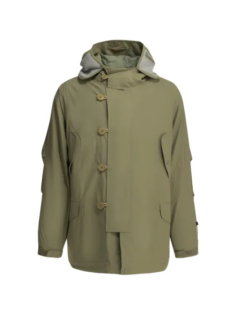 DAIWA PIER39 hooded toggle-fastening coat Green 8818013370411