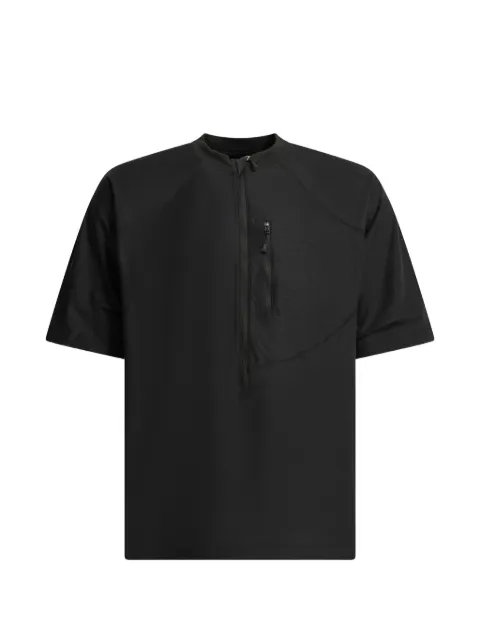 DAIWA PIER39 half-zip chest-pocket T-shirt Black 8814004870419