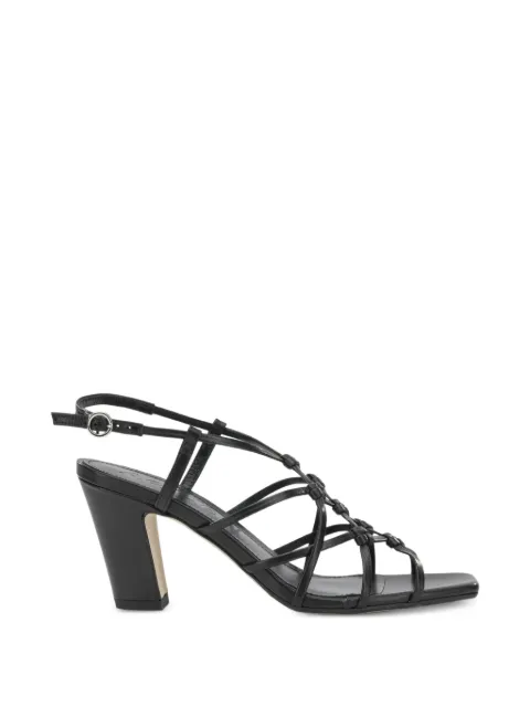 Aeyde Acacia knotted caged sandals Black ACACIANAPPALEATHERBLACK