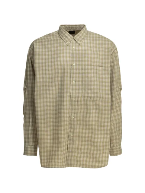 DAIWA PIER39 check-print button-down shirt Neutrals 8811006570403