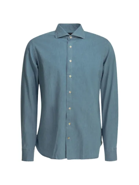 BORRIELLO NAPOLI cotton denim shirt Blue 90952