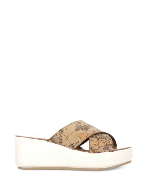 ALVIERO MARTINI 1° CLASSE Geo Classic cross-strap sandals Neutrals 26EZ1141398200010