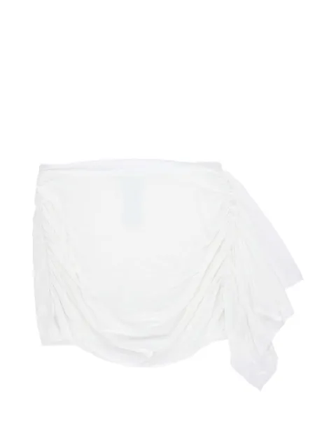 Federica Tosi ruched draped-detail mini skirt White 4285243001