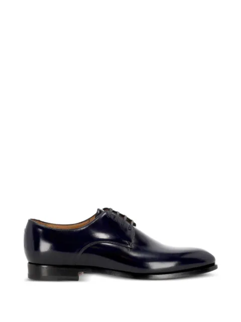Ortigni polished-finish derby shoes Blue 490429BLU