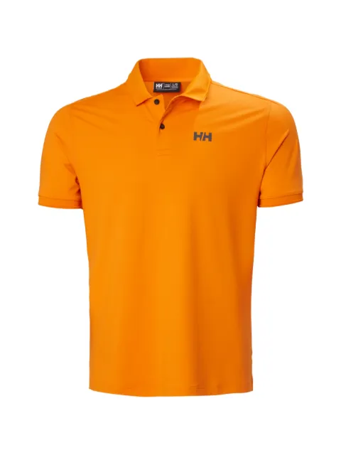 Helly Hansen logo-print short-sleeve polo shirt Orange 34544