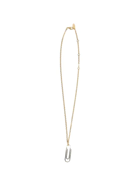 Off-White paperclip-pendant necklace Gold OWOB145S26MET0017600
