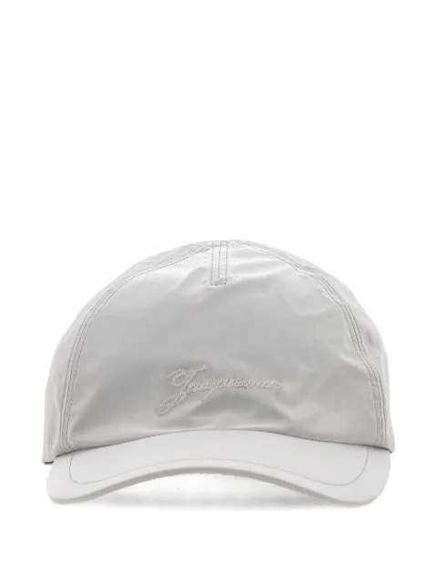 Jacquemus logo-embroidered baseball cap Silver ACU00799AJ00295