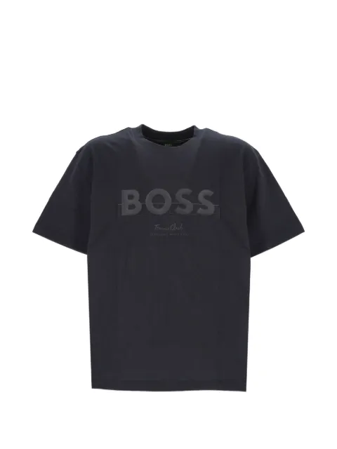 BOSS logo-print cotton T-shirt Black 50559854