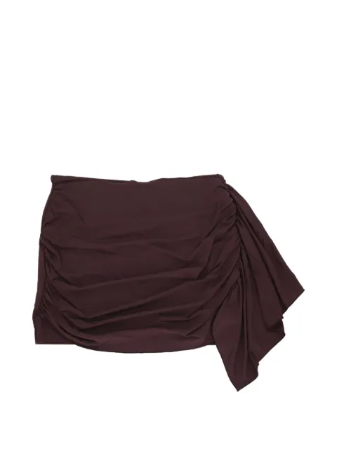 Federica Tosi ruched draped mini skirt Purple 4285243018