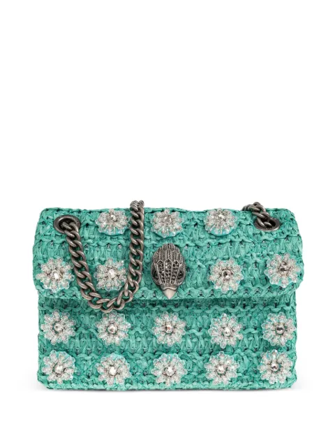 Kurt Geiger London mini raffia Kensington bag Green 5576887999