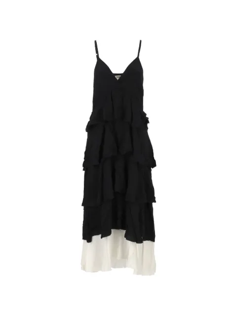 Fiorucci Midi ruffled tiered dress Black W26SSDRM008AC01BK01