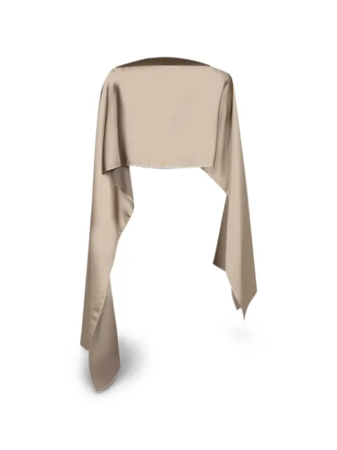 Blanca Vita Sveva metallic-effect scarf Neutrals SVEVA2604PLATINO