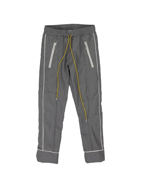 RHUDE Smoking pinstriped track pants Grey RHDMBTM0284