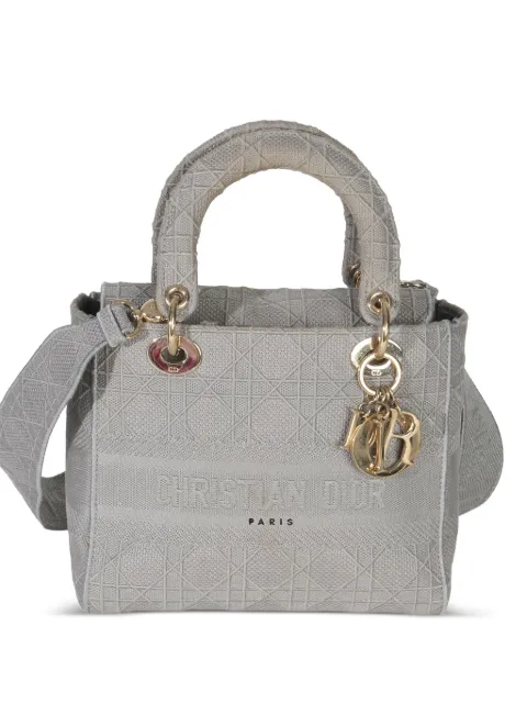 Christian Dior Pre-Owned medium Cannage Lady D-Lite tote bag Grey 152938