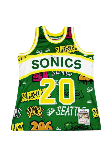 Mitchell & Ness Slap Sticker Swingman vest Green TFSM4768SSU98GPAGREN