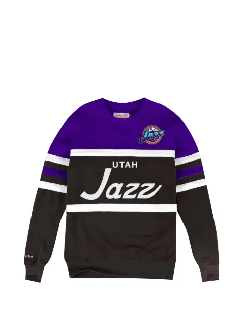 Mitchell & Ness Utah Jazz head coach sweatshirt Black FCNKDA18014UJABLCK
