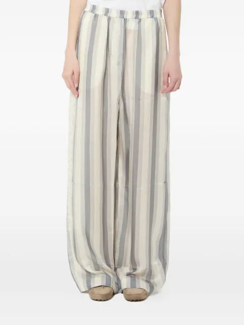 The Frankie Shop Baxter striped wide-leg trousers White PAFS21933862