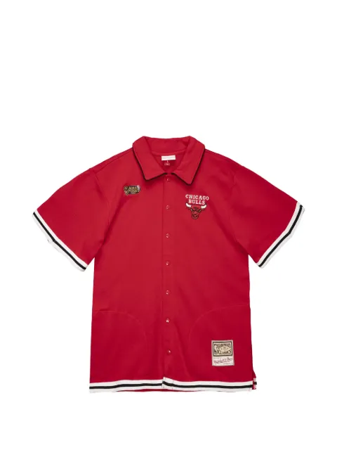 Mitchell & Ness Chicago Bulls French Terry polo shirt Red BTFTEF18030CBURED1