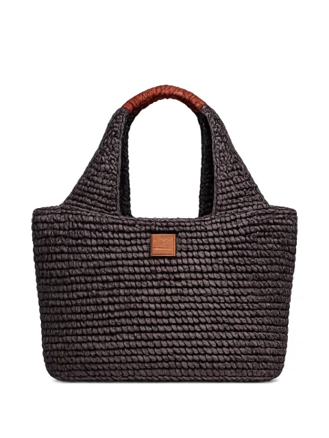 Sundek maxi logo-patch tote bag Black AW714ABPA100
