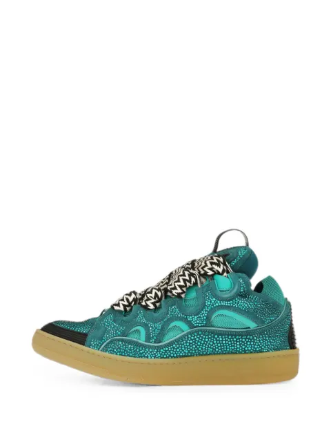 Lanvin Strass Curb sneakers Green FMSKRK11STRAH21