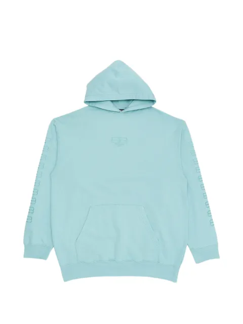 Balenciaga embroidered-logo hoodie Green TS91572811TMVG64947