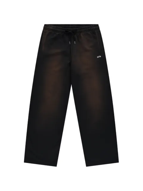 Arte Antwerp logo-embroidered track pants Black AW26010P