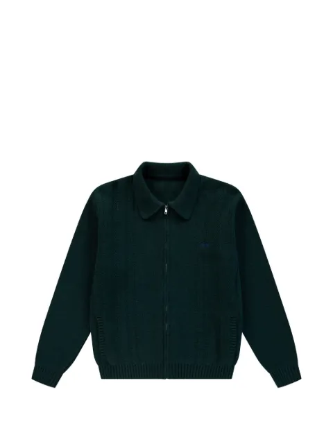 Arte Antwerp cable-knit zip-up cardigan Green AW26212K