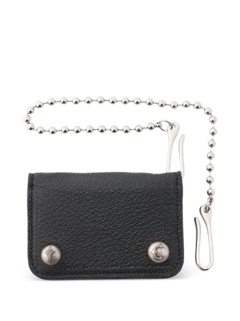 THUG CLUB ball-chain leather card case Black TC26AC1201
