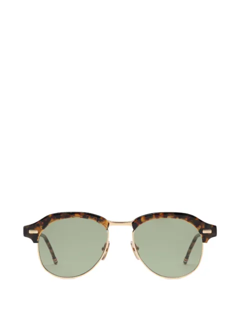 Thom Browne Eyewear tortoiseshell-effect browline sunglasses Brown UES956A