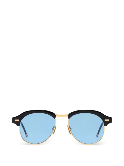 Thom Browne Eyewear browline-frame tinted sunglasses Black UES956A