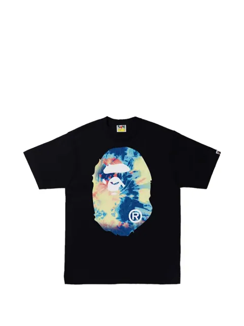 A BATHING APE® Tie Dye Ape Head T-shirt Black 1I30110035BLACKMULTICOLOR