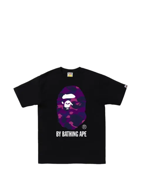 A BATHING APE® Camo Ape Head T-shirt Black 1K80110019BLACKPURPLE