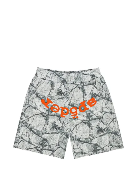 SP5DER Real Tree OG Web V2 track shorts Grey SP5DER417