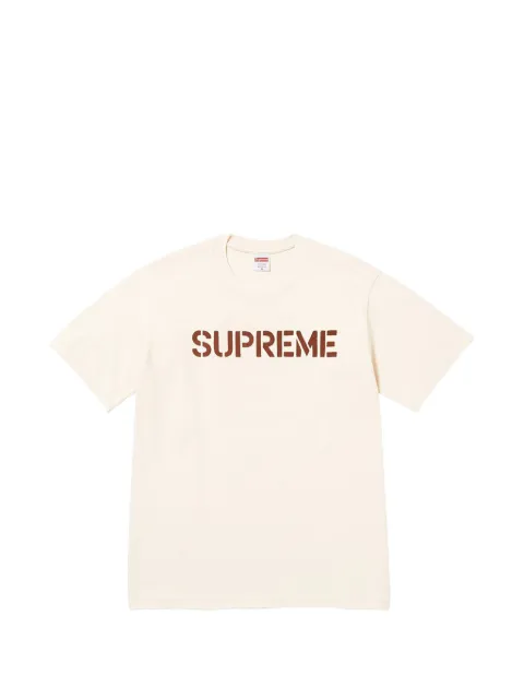 Supreme logo-print T-shirt Neutrals SU27563