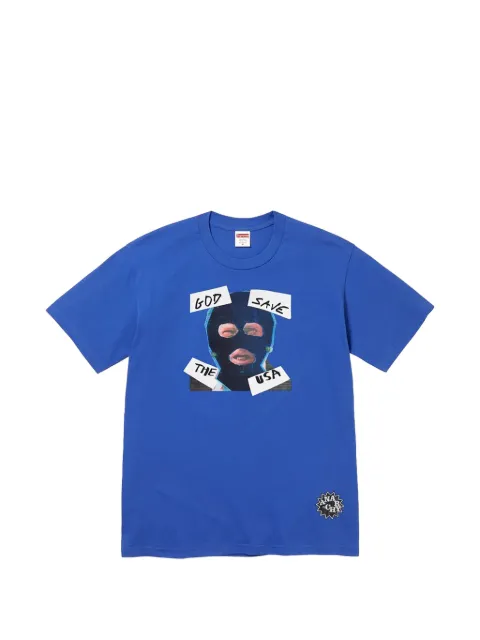 Supreme graphic-print T-shirt Blue SU27562
