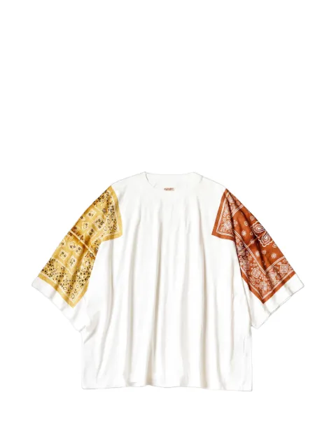 KAPITAL bandana-print T-shirt White K2404SC171